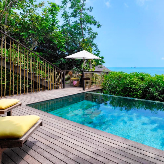 Pool at Six Senses Samui Thailand