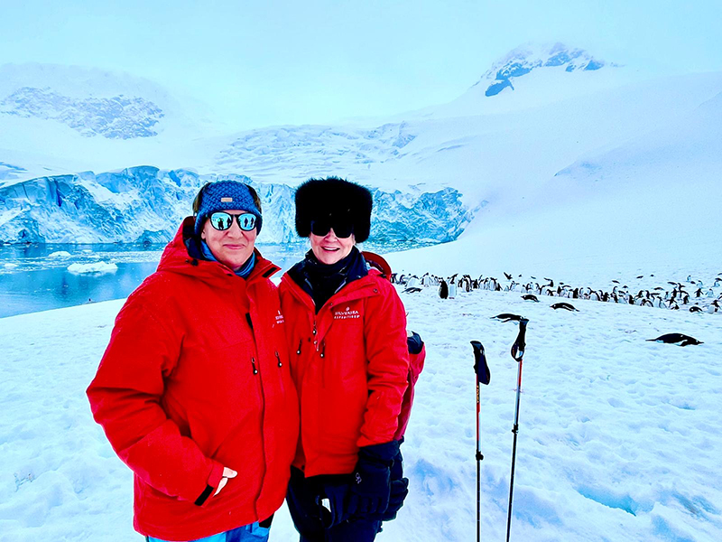 Jules smiling in Antarctica