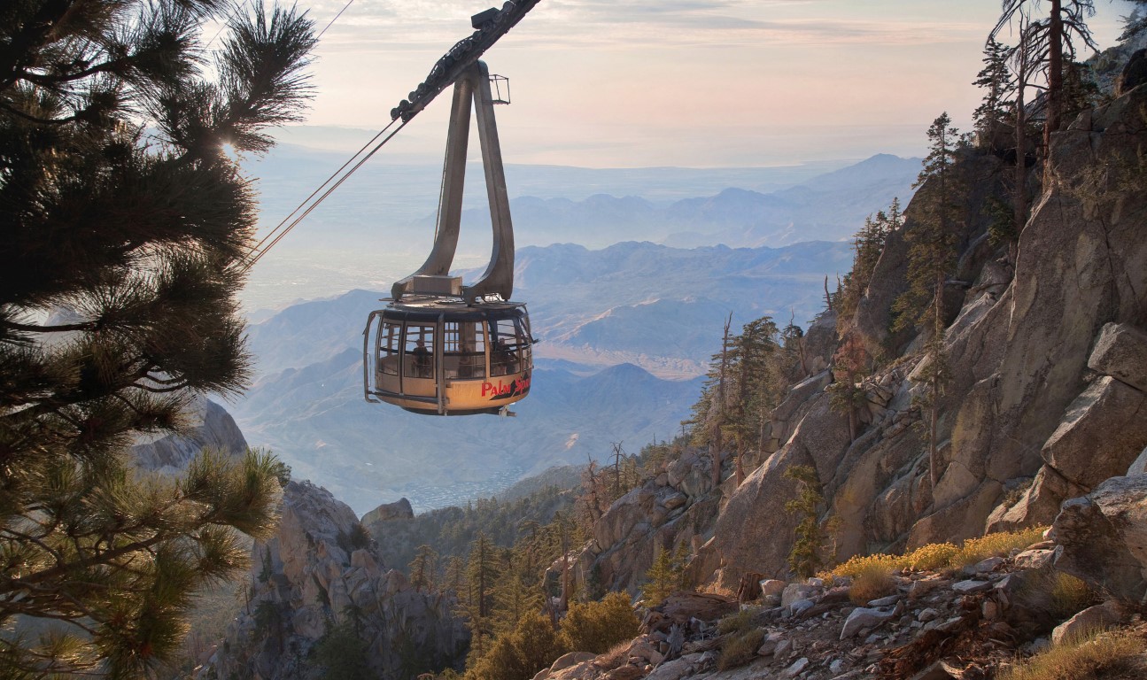 Palm Springs aerial tramway in California