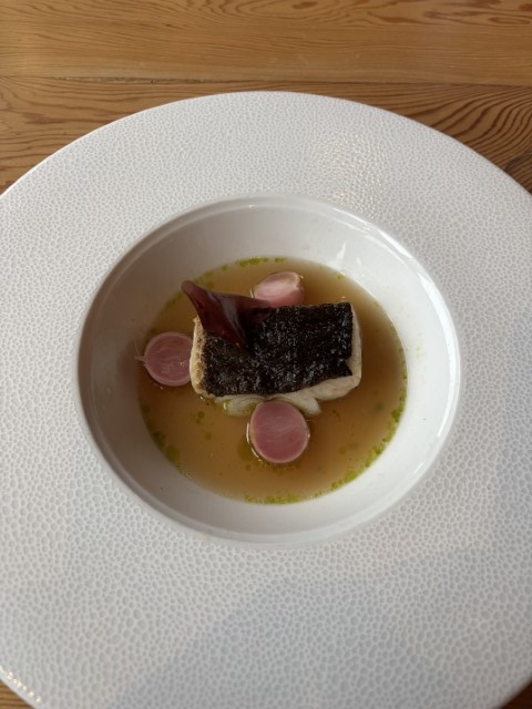 Plate of food at Nimmo Bay Lodge
