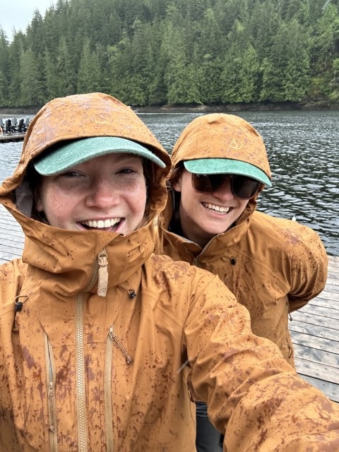 Katinka Hughes and friend 