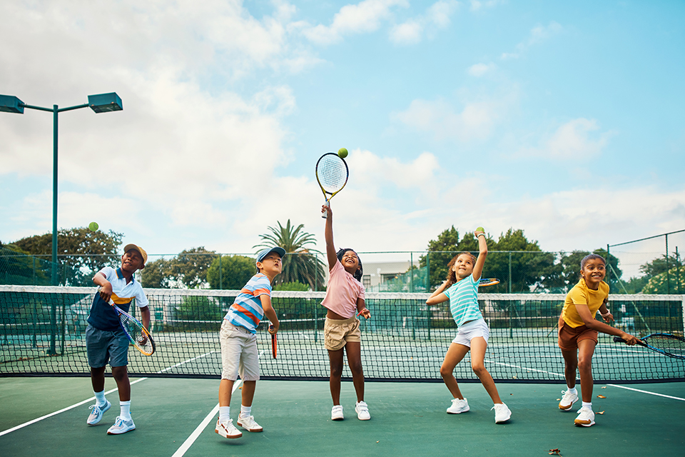 Inspiring Young Tennis Lovers on Holiday