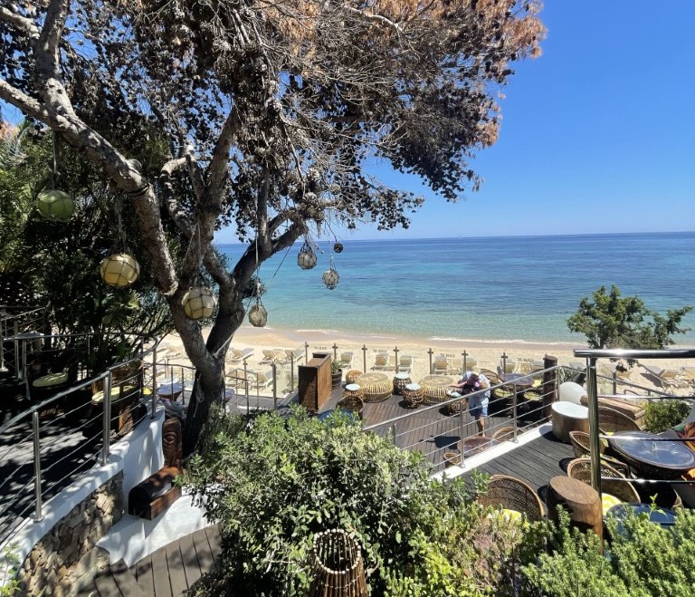 Forte Village hotel patio in Sardinia, Italy