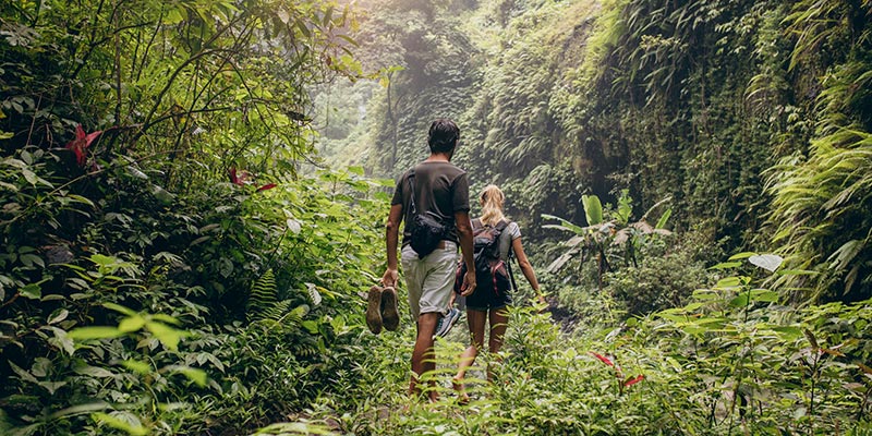 Two hikers in Monteverde