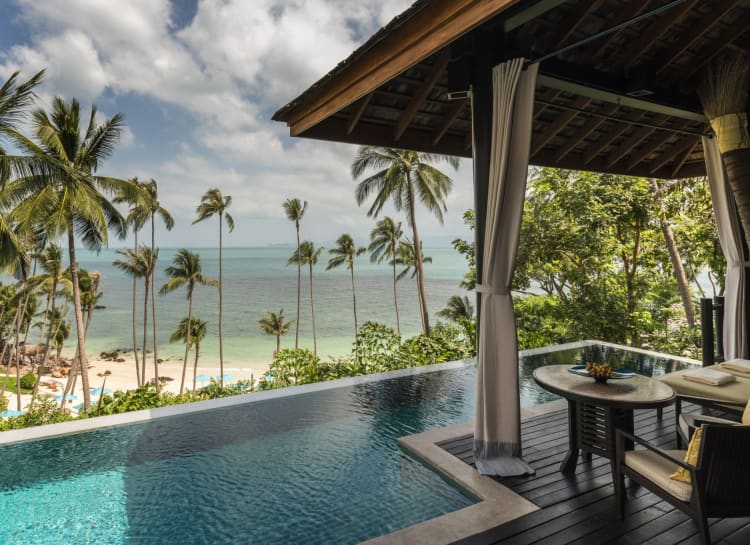 Beach views from Four Seasons Koh Samui