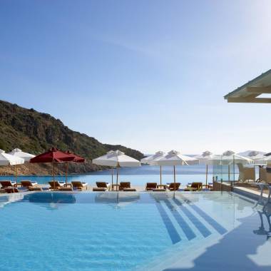 Main pool at Daios Cove in Crete