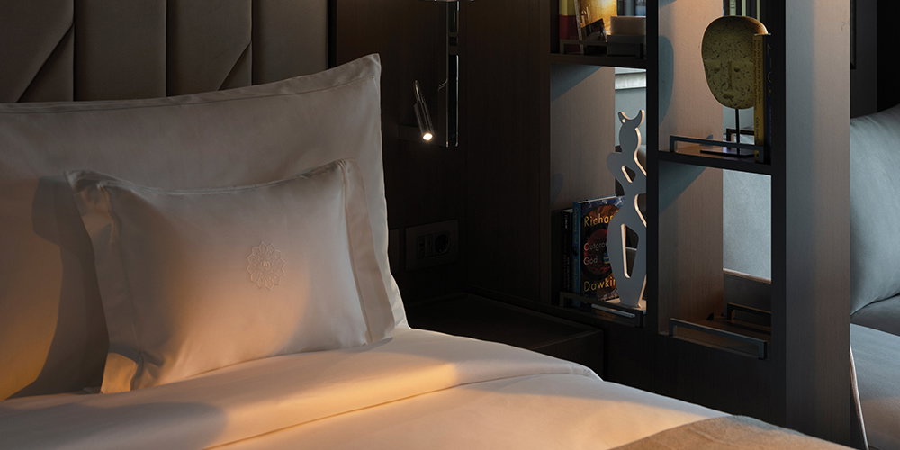A suite aboard the Explora II