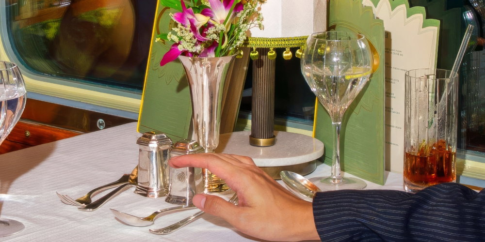 Cocktail hour on the Eastern & Oriental Express