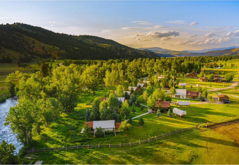 Sunset at Camp Roosevelt, the Ranch at Rock Creek