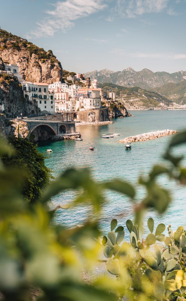 View of Atrani on the Amalfi Coast