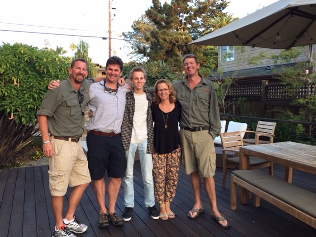 President of Scott Dunn USA, John Spence, family and the Letaka brothers