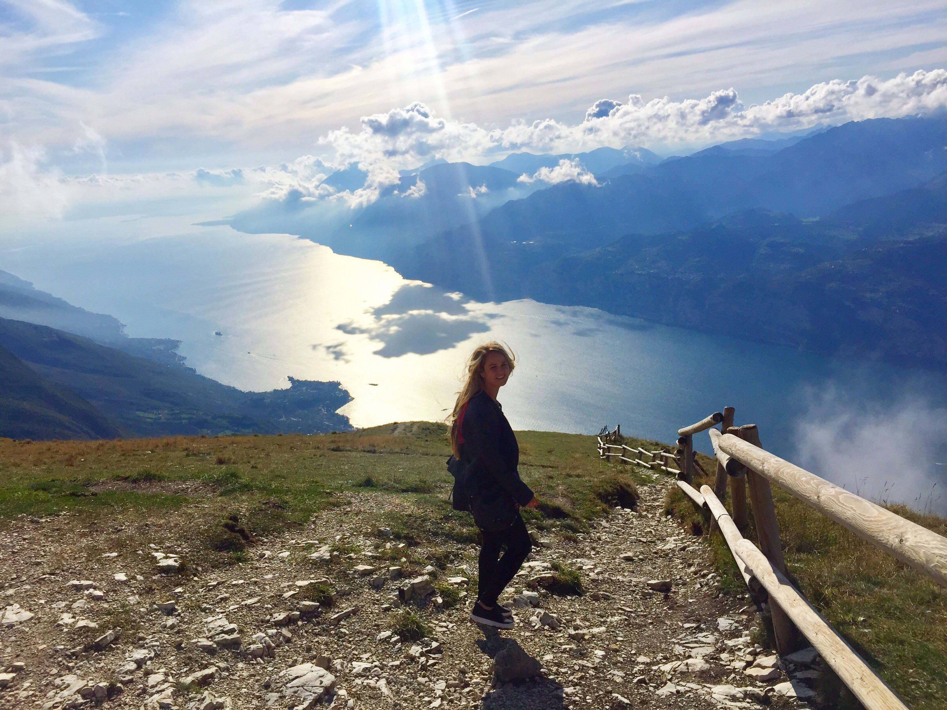 Cammie on Monte Baldo