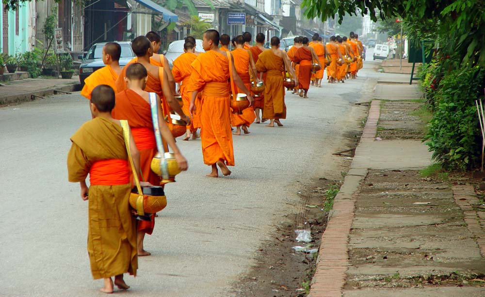 Monks in Luang Prabang