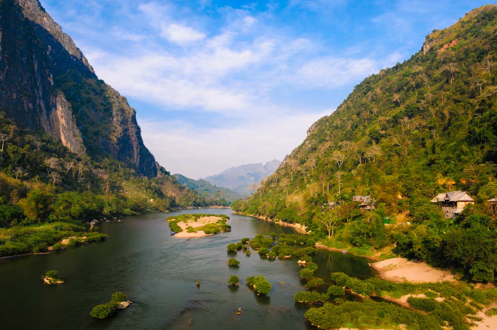 Nong Khiaw in northern Laos