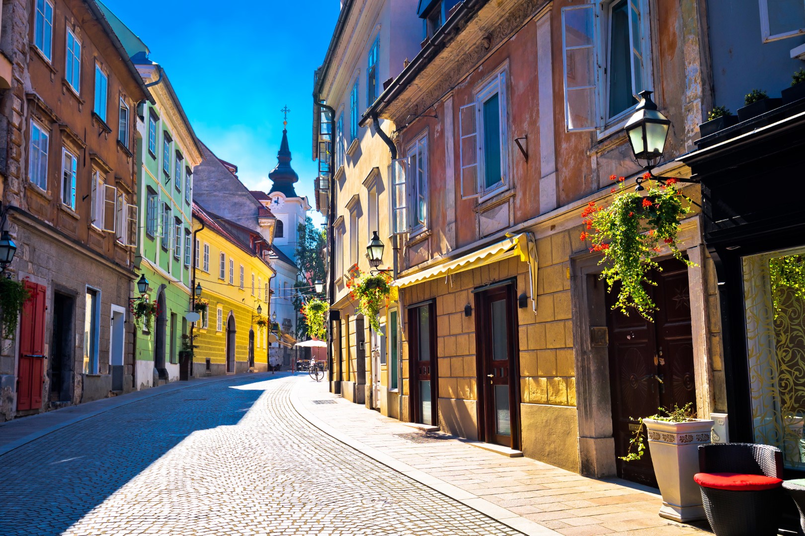 Colorful streets of Ljubljana