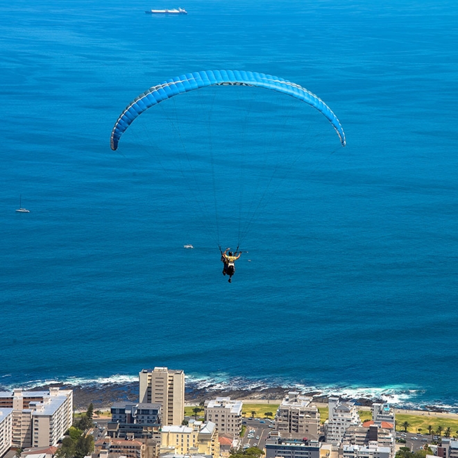 Paragliding over Cape Town