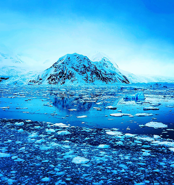 Views of Antarctic landscape