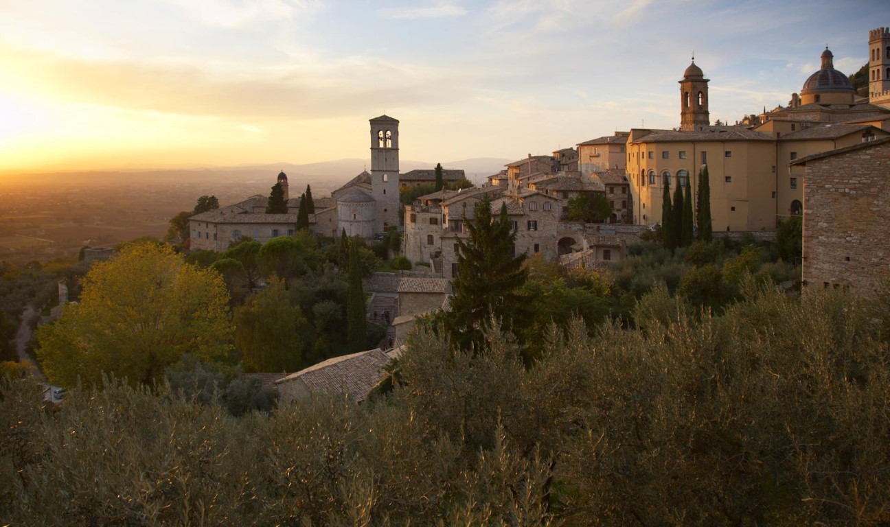 Hilltop village in Umbria, Italy