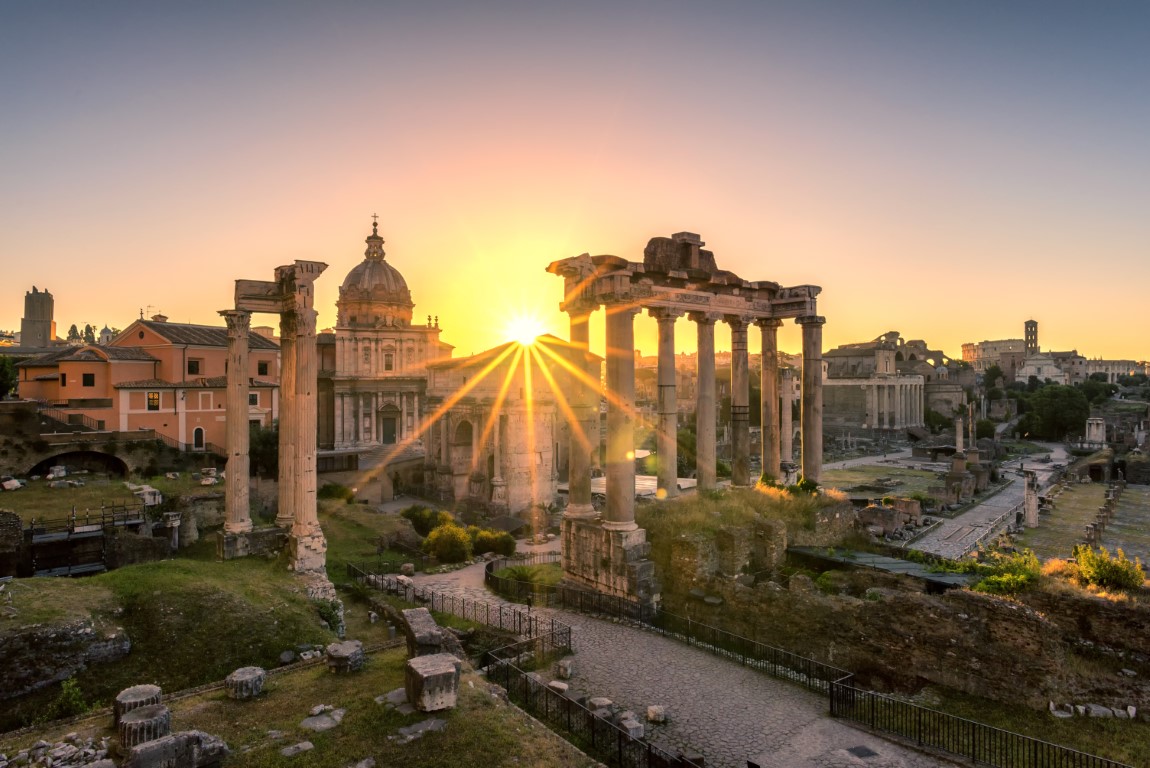 Ancient ruins in Italy