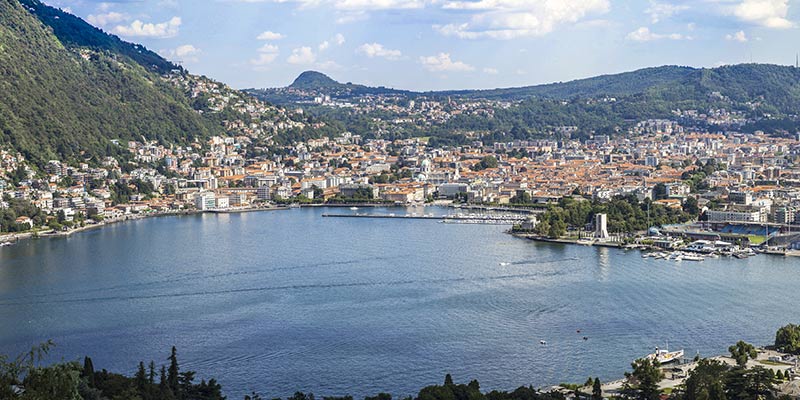 City of Como by the lake