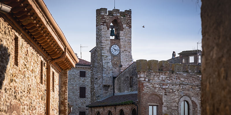The clocktower in Suvereto