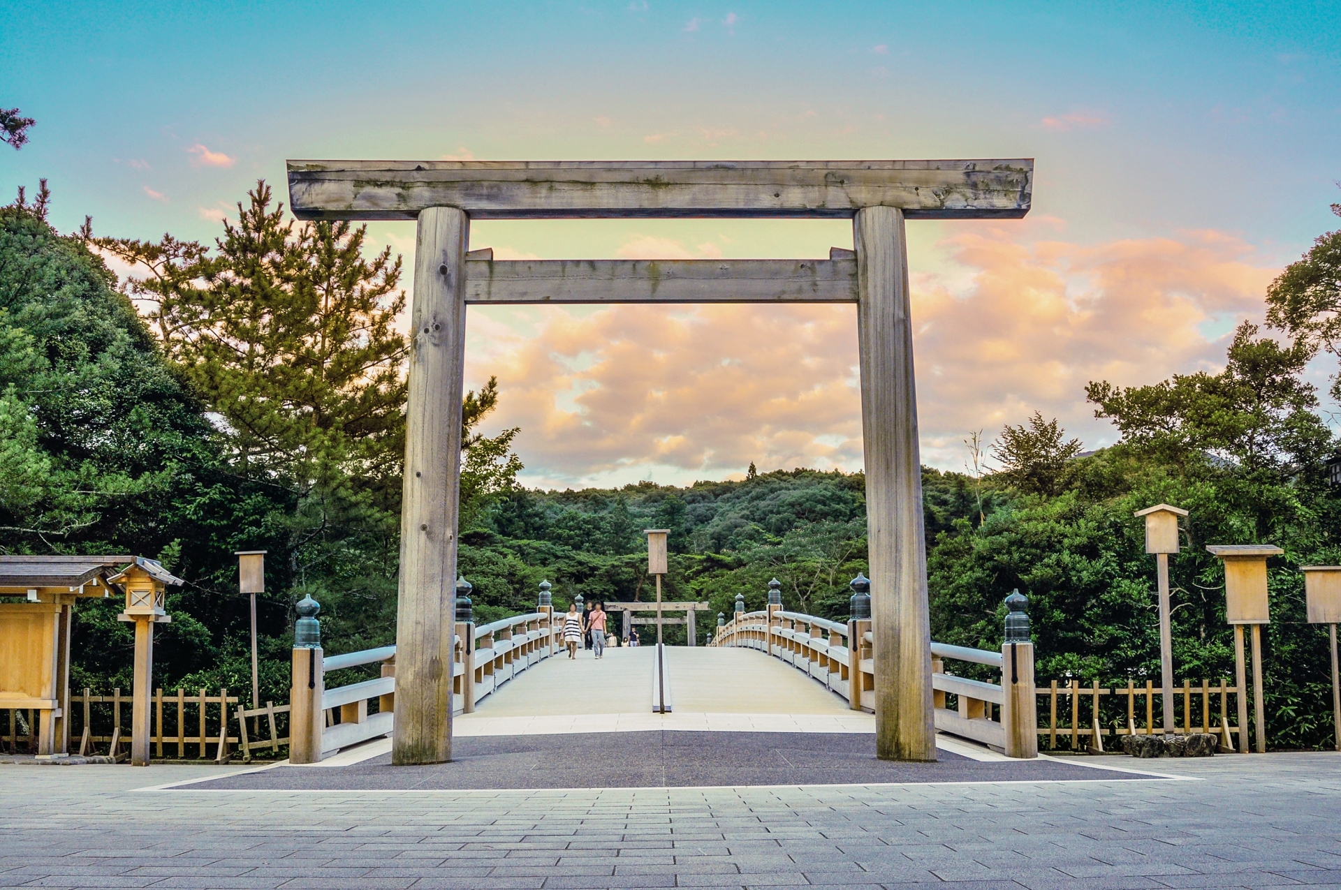 View of Ise Grand shrine in Japan