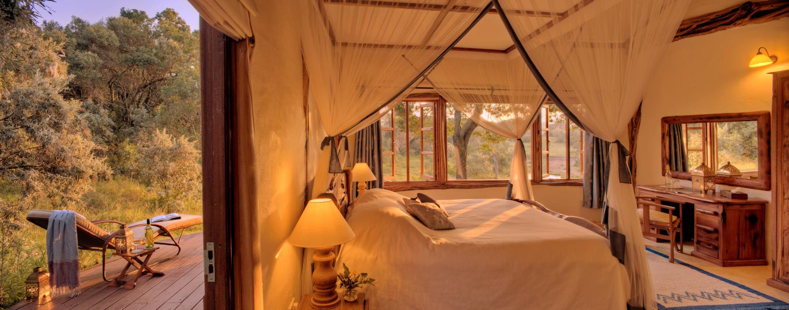 Double room at the Mara House in the Maasai Mara in Kenya