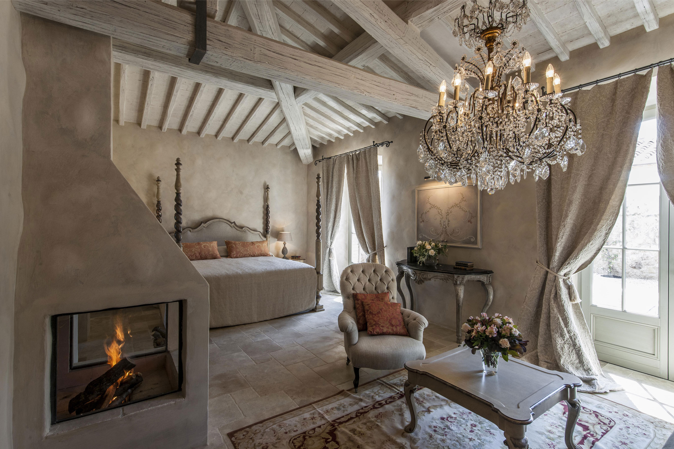 Bedroom at the Borgo Santo Pietro