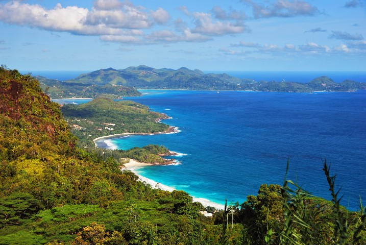 Coastline in the Seychelles