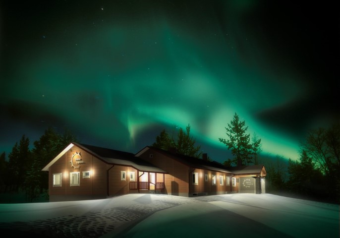 Beana Laponia under the Aurora