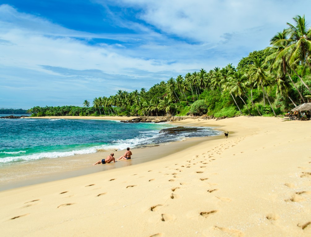 Beautiful beach in Tangalle, Sri Lanika
