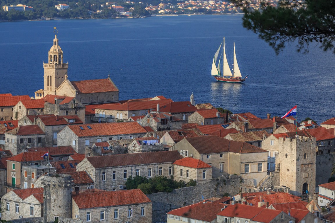 Viewing the towns from the water is incredible