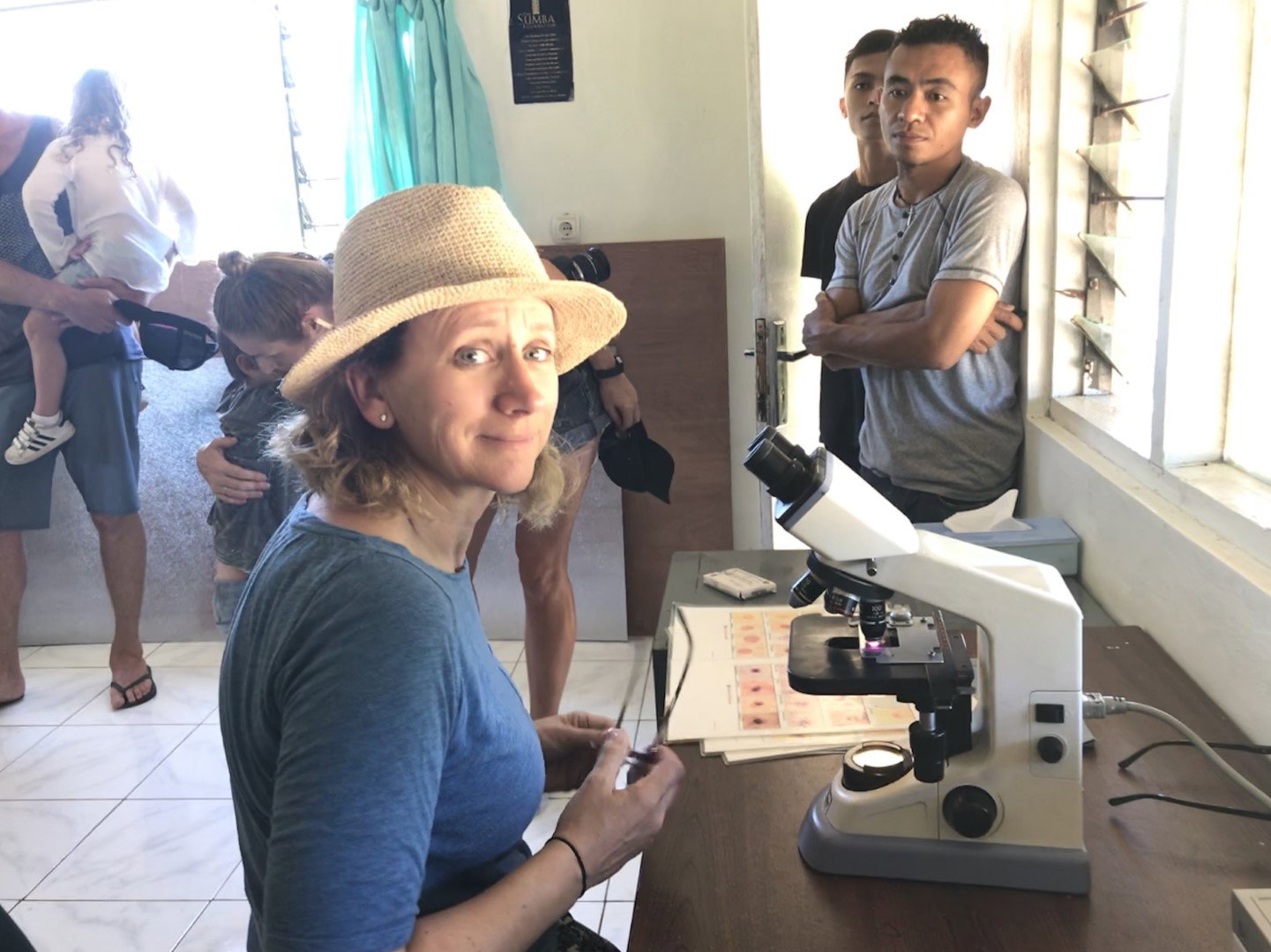 Emma at the Sumba Foundation Malaria Clinic
