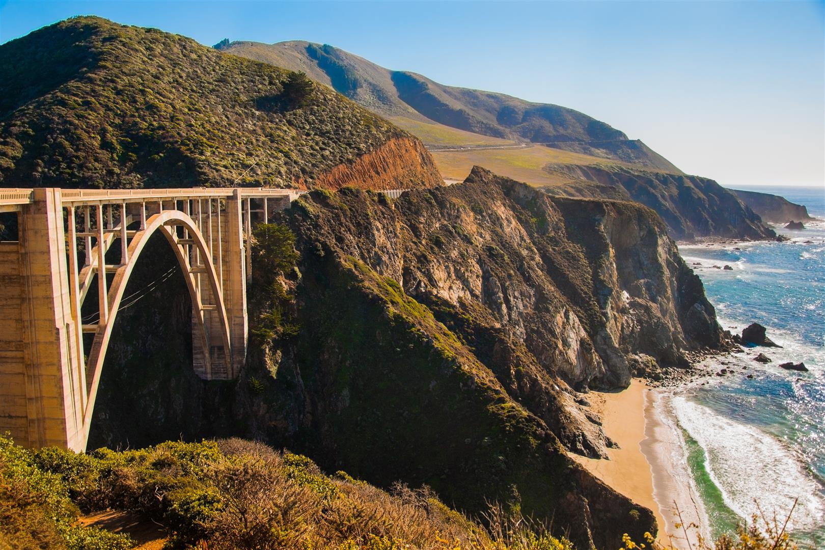 Big Sur and rocky coastline