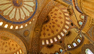 Blue Mosque and turquoise seas