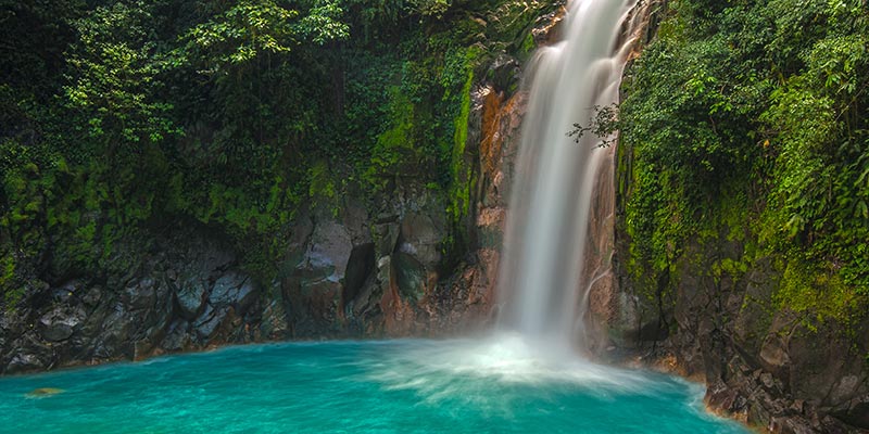 Rio Celeste waterfall