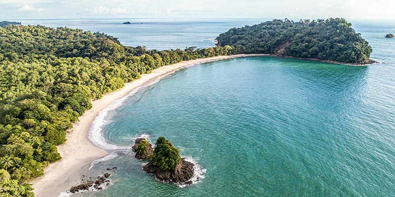 The shore of Manuel Antonio National Park