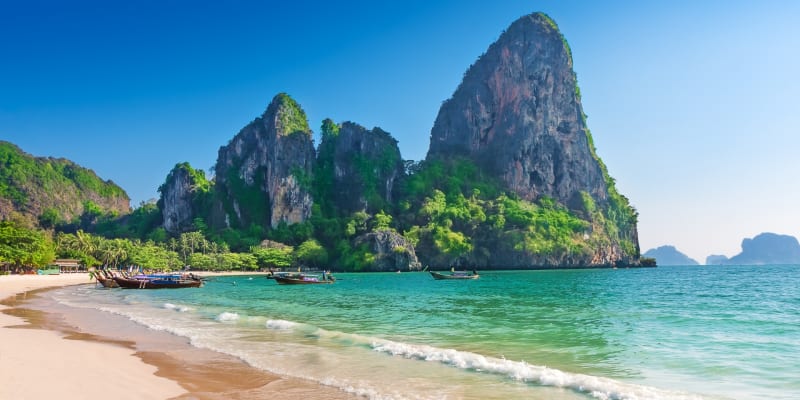 Railay beach in Krabi, Thailand