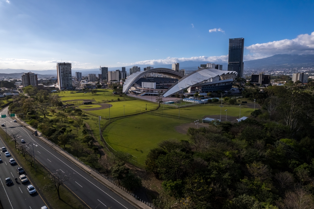 aerial view of la sabana in san jose costa rica