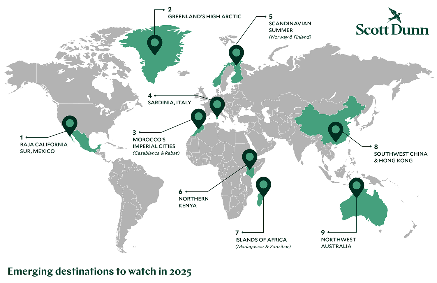 What's hot 2025 emerging destinations