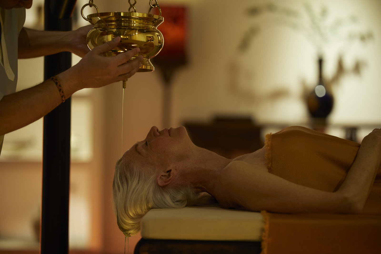 Woman in a spa