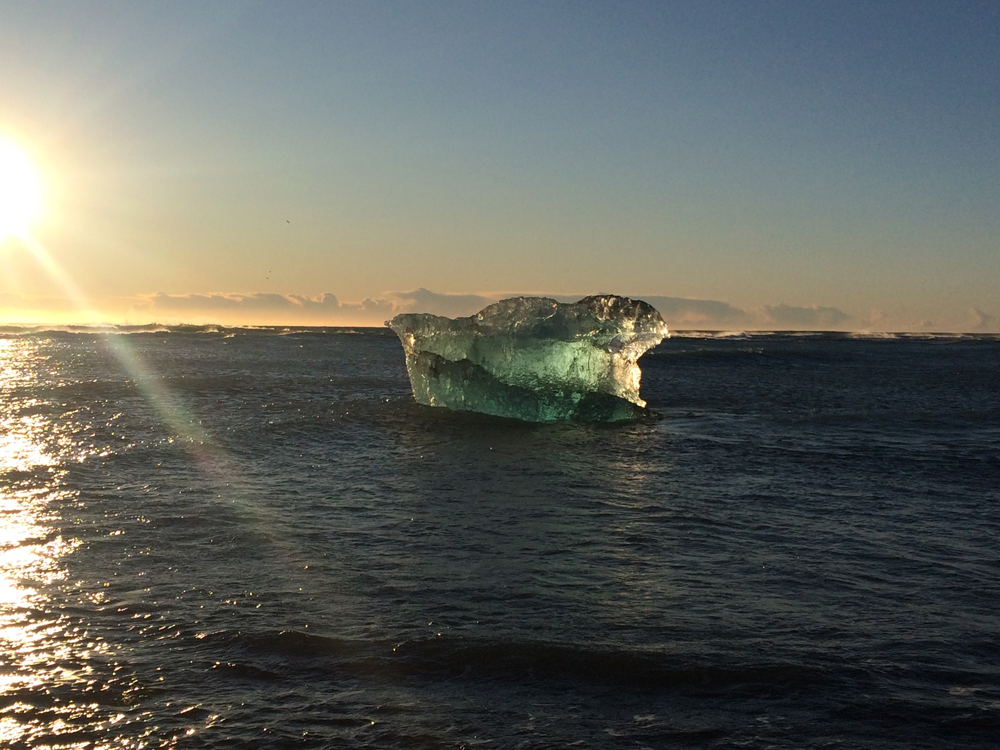 Iceberg on the beach