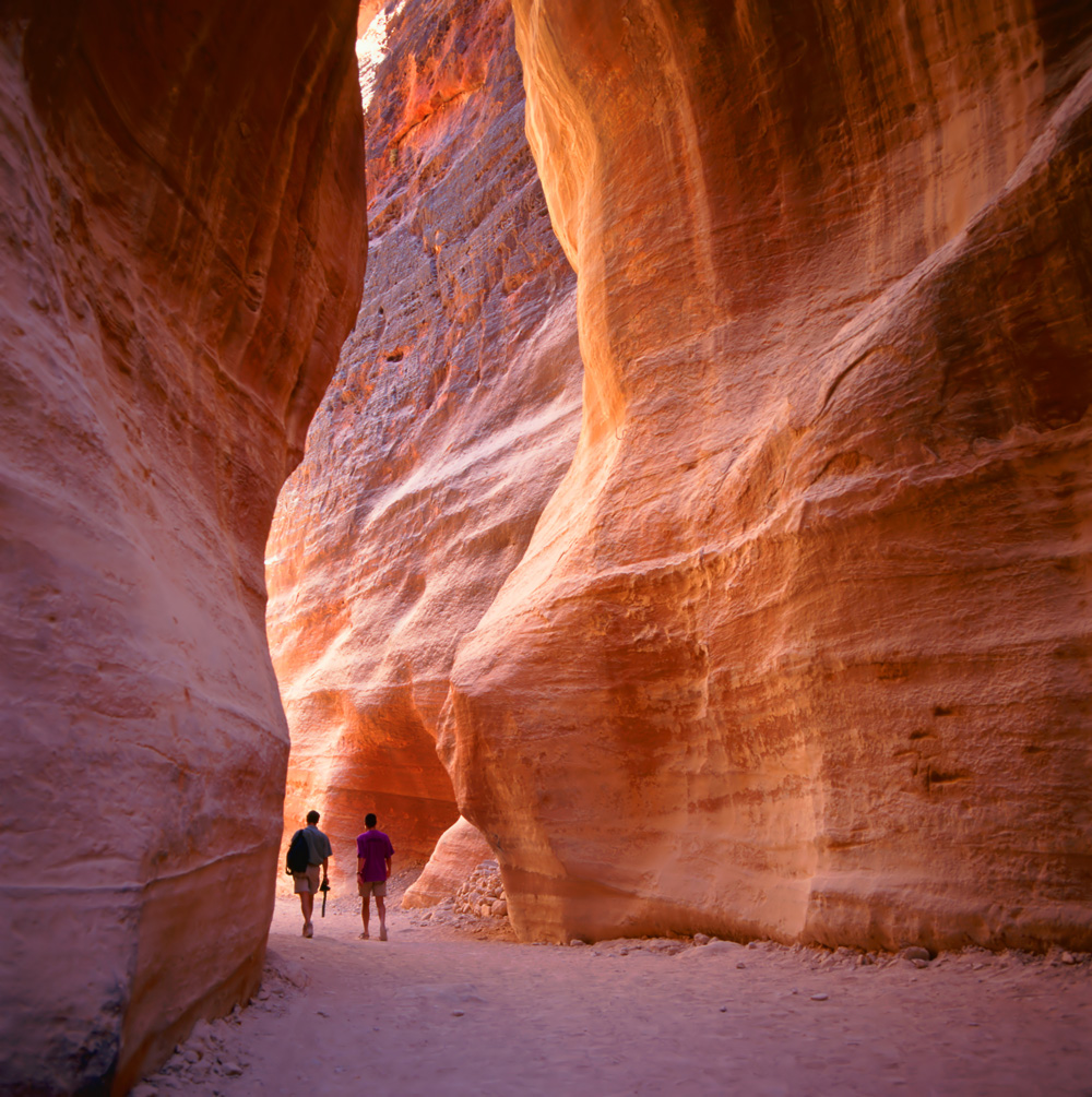 Entering the lost city of Petra