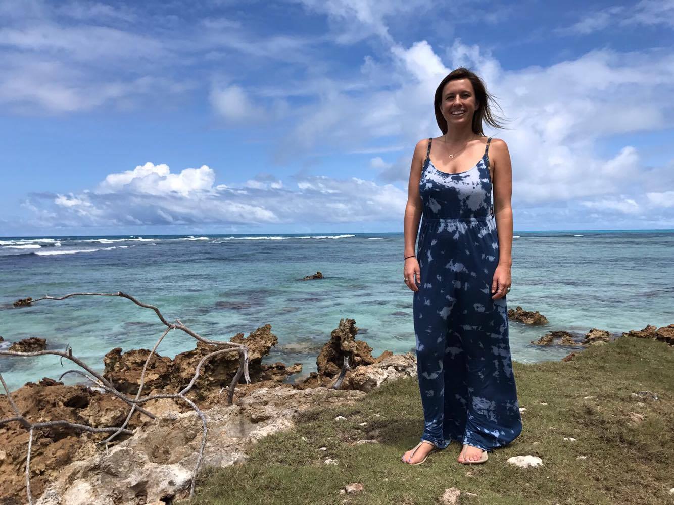 Kelly enjoying the Seychelles