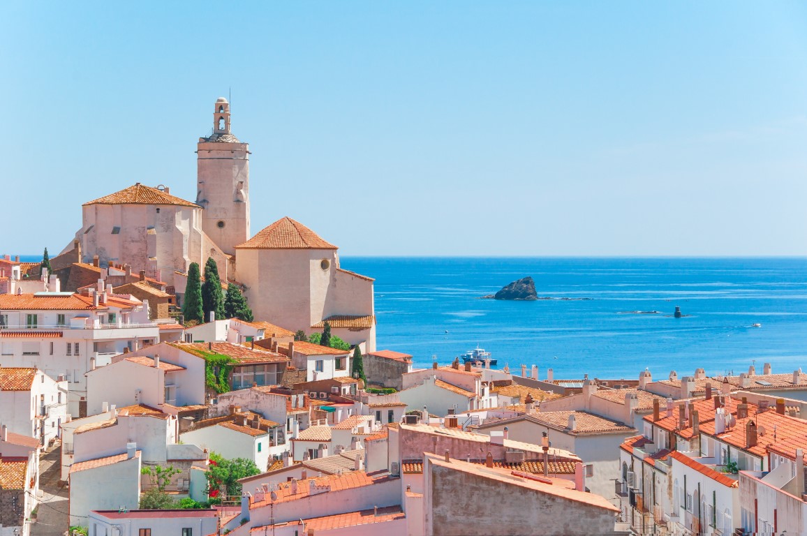 White washed buildings in Cadaques