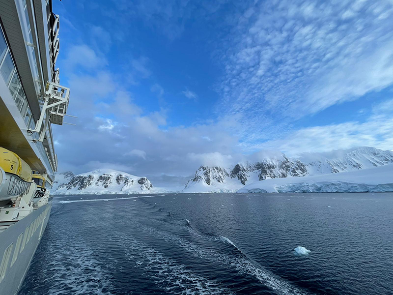 View of Antarctica from the Silversea Endeavour