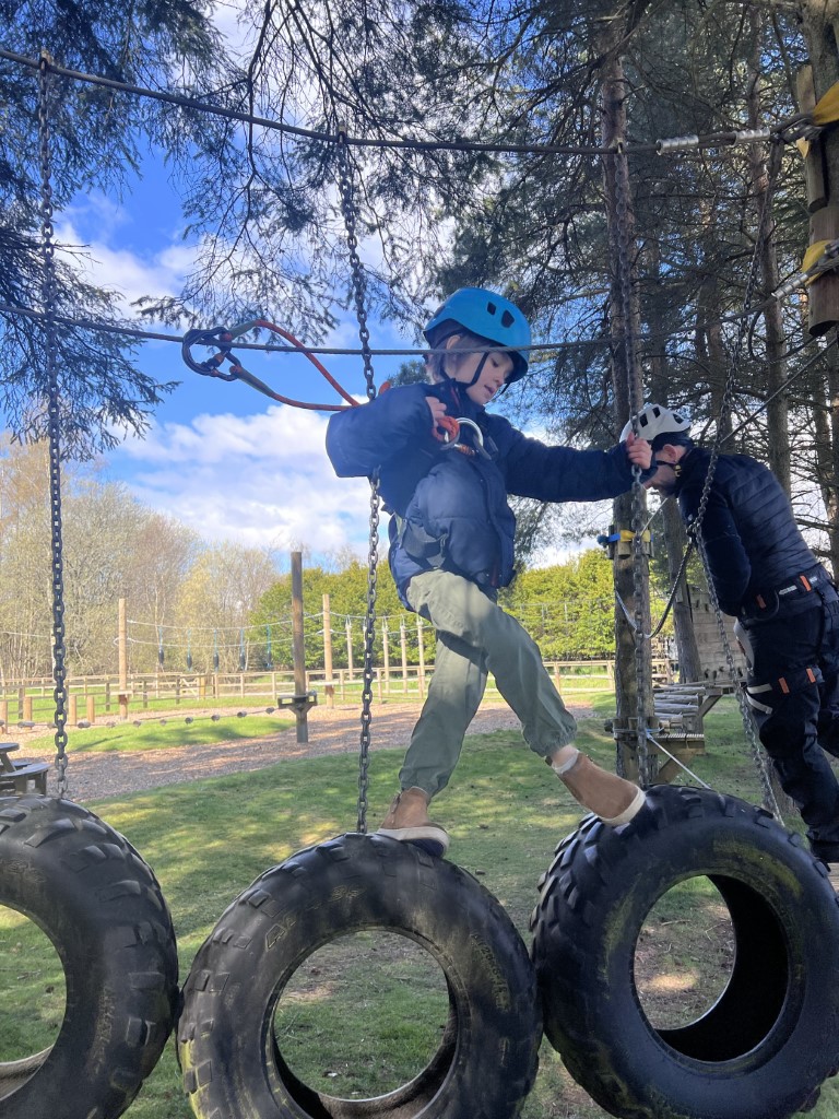 Adventures ropes course at the Gleneagles hotel