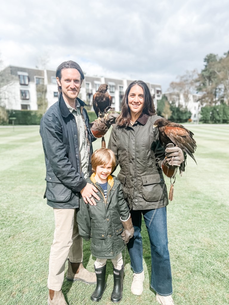 Holding falcons in Scotland