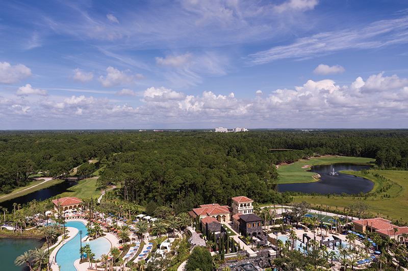 Aerial view of Four Seasons Resort Orlando