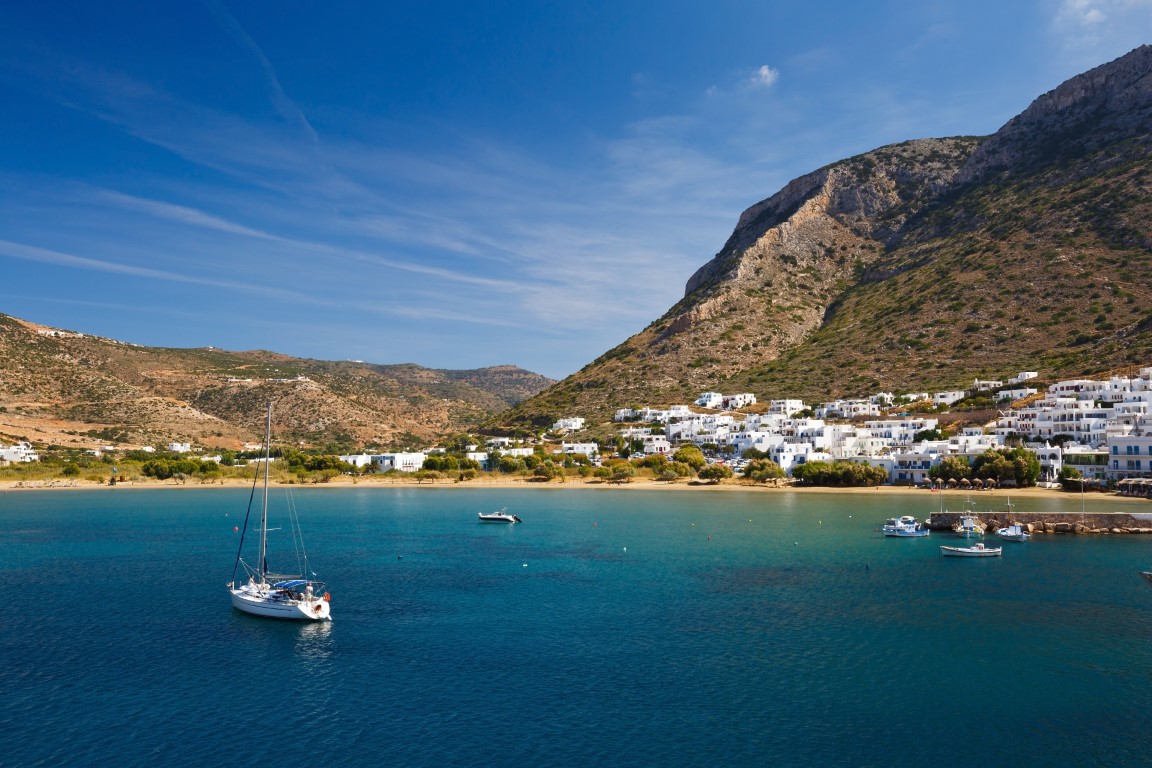 Coastline of the Greek island of Sifnos